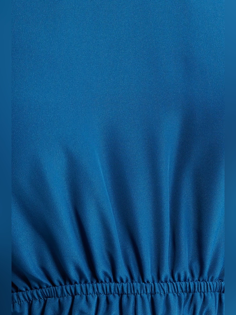 Eliza J Ballon Sleeve Crepe Fit & Flare Dress Size 8 Teal - Picture 6 of 15